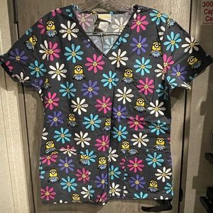 Minion scrub top